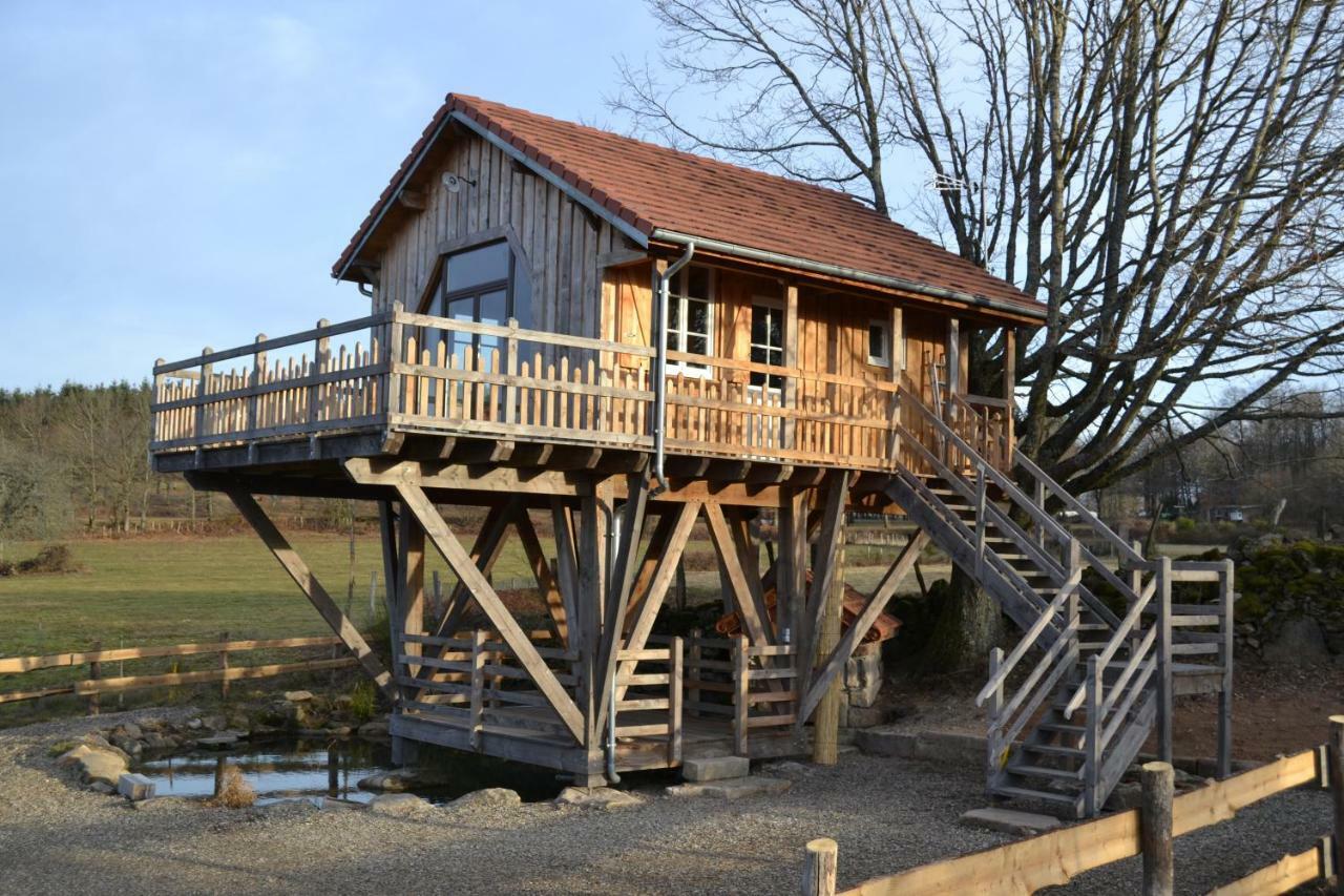Les Cabanes Des Fontaines Saint-Sernin-du-Bois Eksteriør bilde